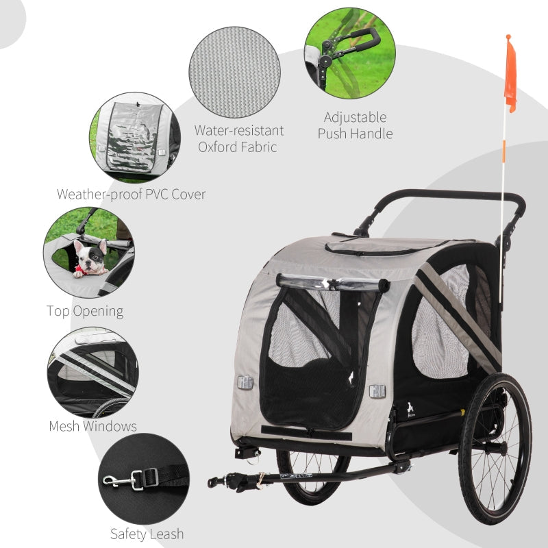 2-In-1 Pet Bike Trailer Stroller by Furr Baby Gifts