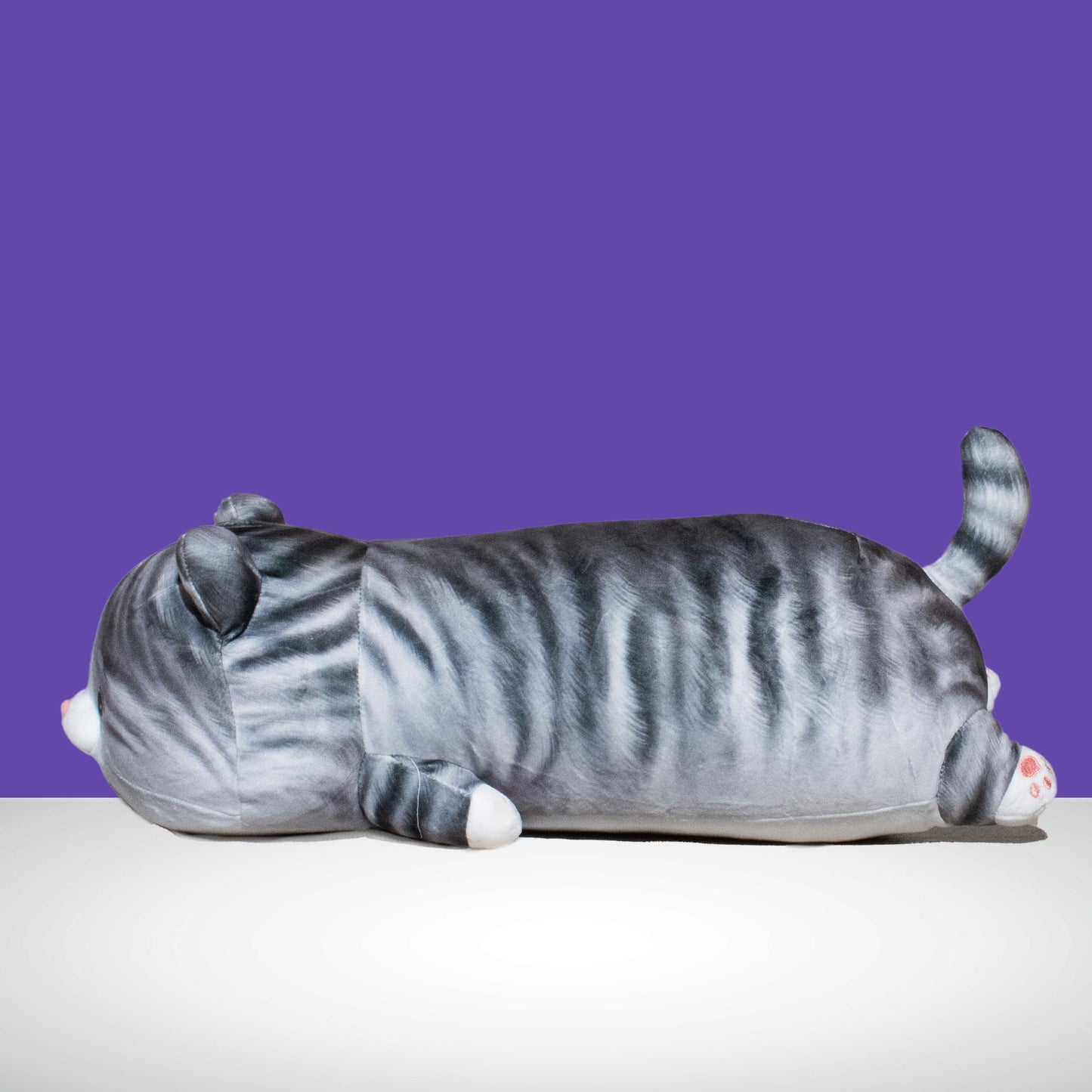 Whiskers - Bestselling Cat Plush Pillow (Grey) by Plushy Planet