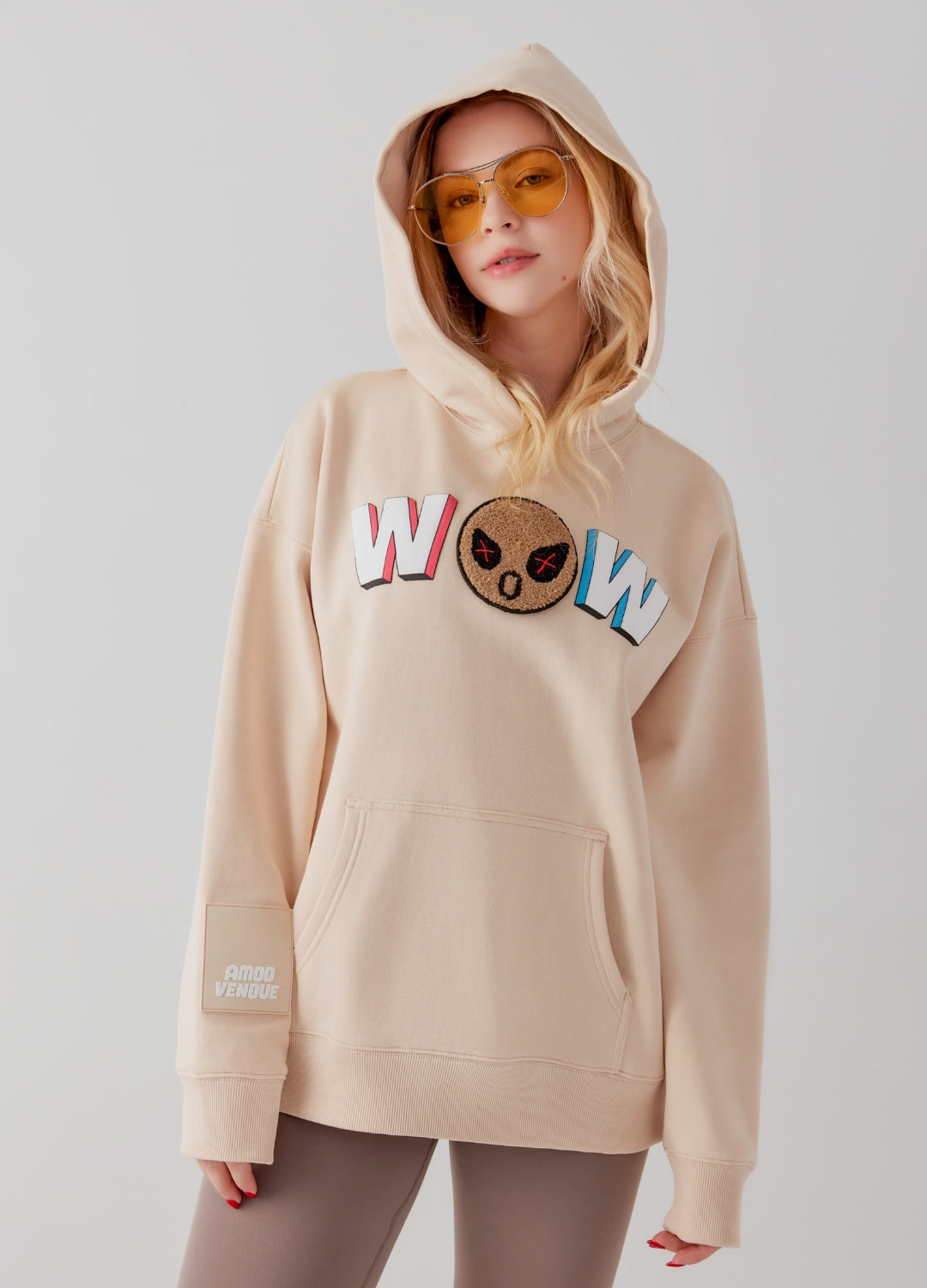 WOW  "Mood" Emoji Hoodie by Amoo