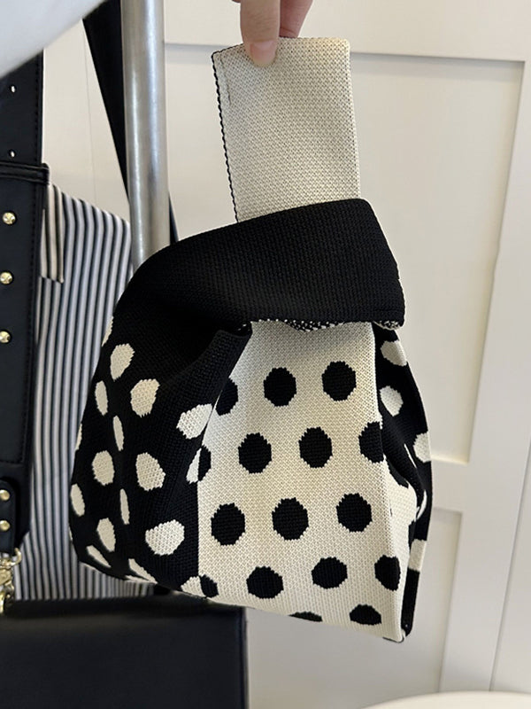 Multi-Colored Polka-Dot Split-Joint Bags Accessories by migunica