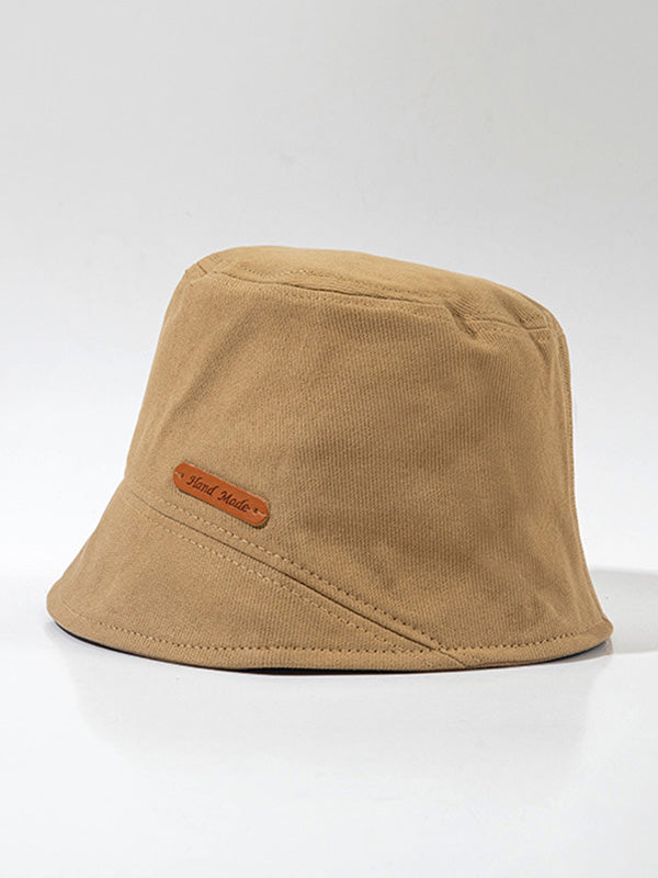 Original Letter Solid Color Casual Fisherman Hat by migunica