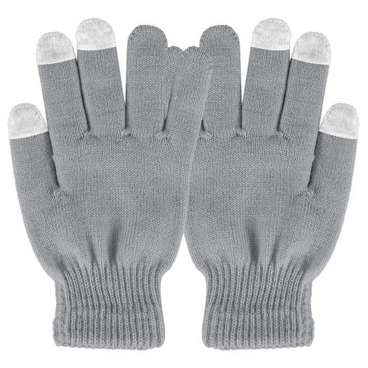 Unisex Winter Knit Gloves Touchscreen Outdoor Windproof Cycling Skiing Warm Gloves - Gray by VYSN