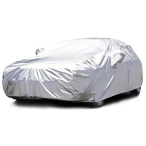 189x69x47in Full Car Cover All Weather UV Protection Automotive Cover 170T Outdoor Universal Full Cover For Sedans Up To 185in - Silver by VYSN