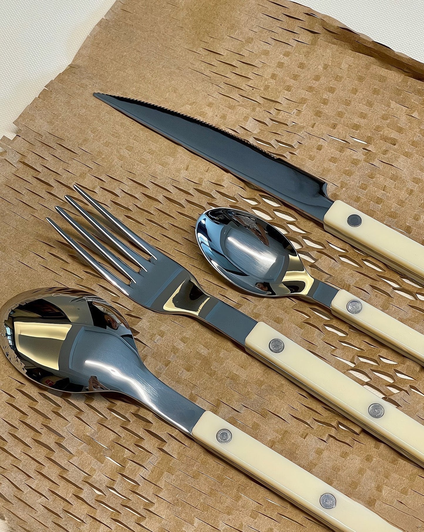 Nordic Bistrot Style 8-Pics Flatware Set ( $4.9 Each ) - Bistrot Cutlery Set by INSPECIAL HOME