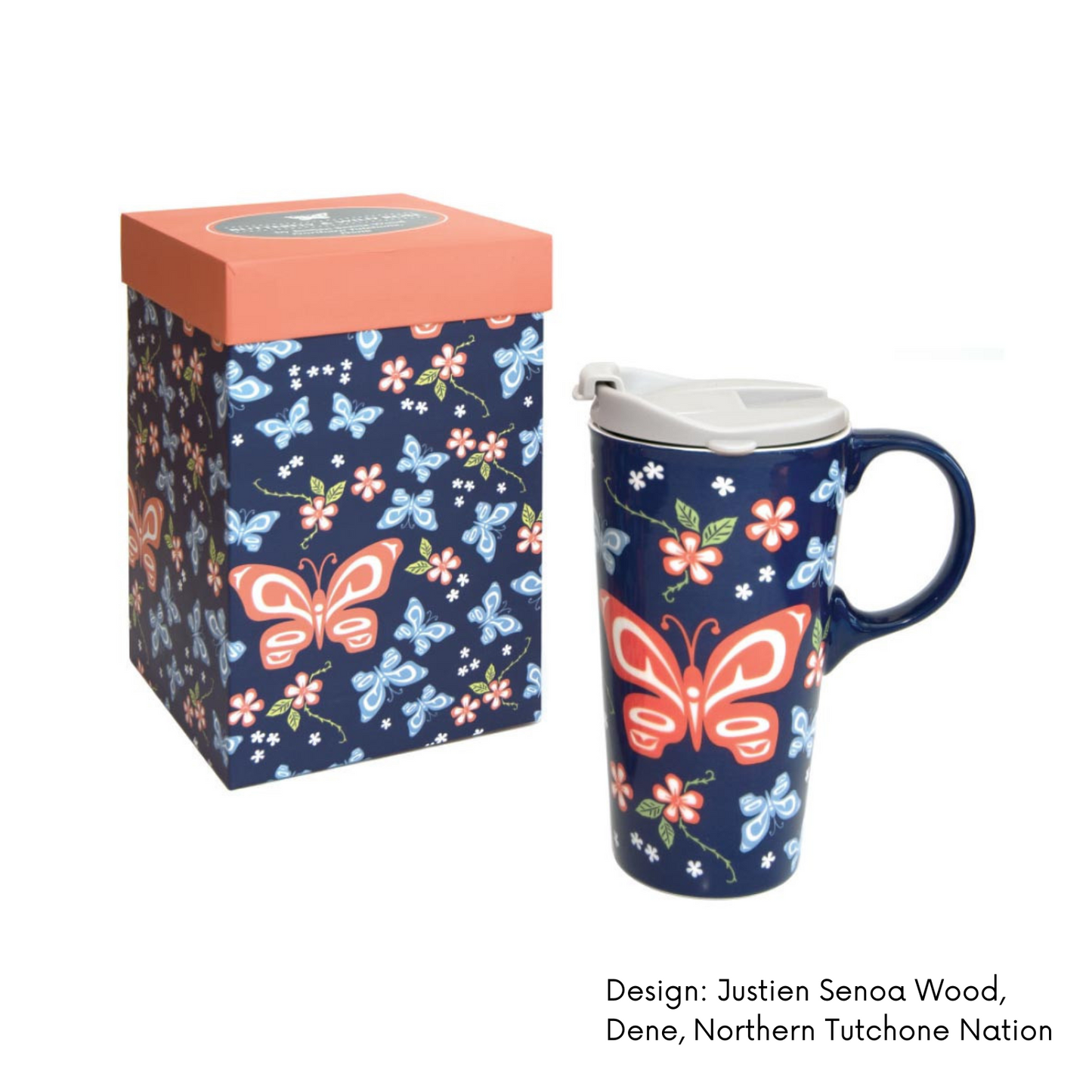 Travel Mug w/ Contemporary Indigenous Design by Made By Humans