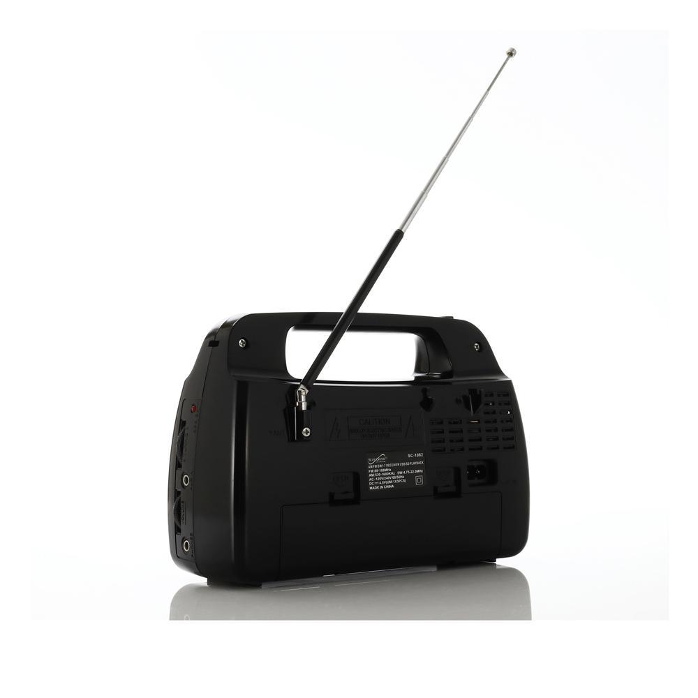 Supersonic 9 Band AM FM SW1-7 Portable Radio (SC-1082) by Jupiter Gear Home