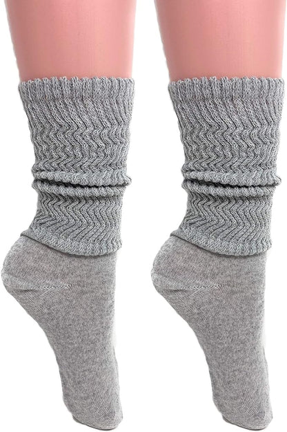 Women's Cotton Lightweight Slouch Socks, Extra Thin, 2 Pairs, Size 9-11 by Mars Outlet Store LLC