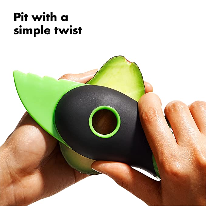 3-in-1 Avocado Slicer - Green #ns23 _mkpt by Js House