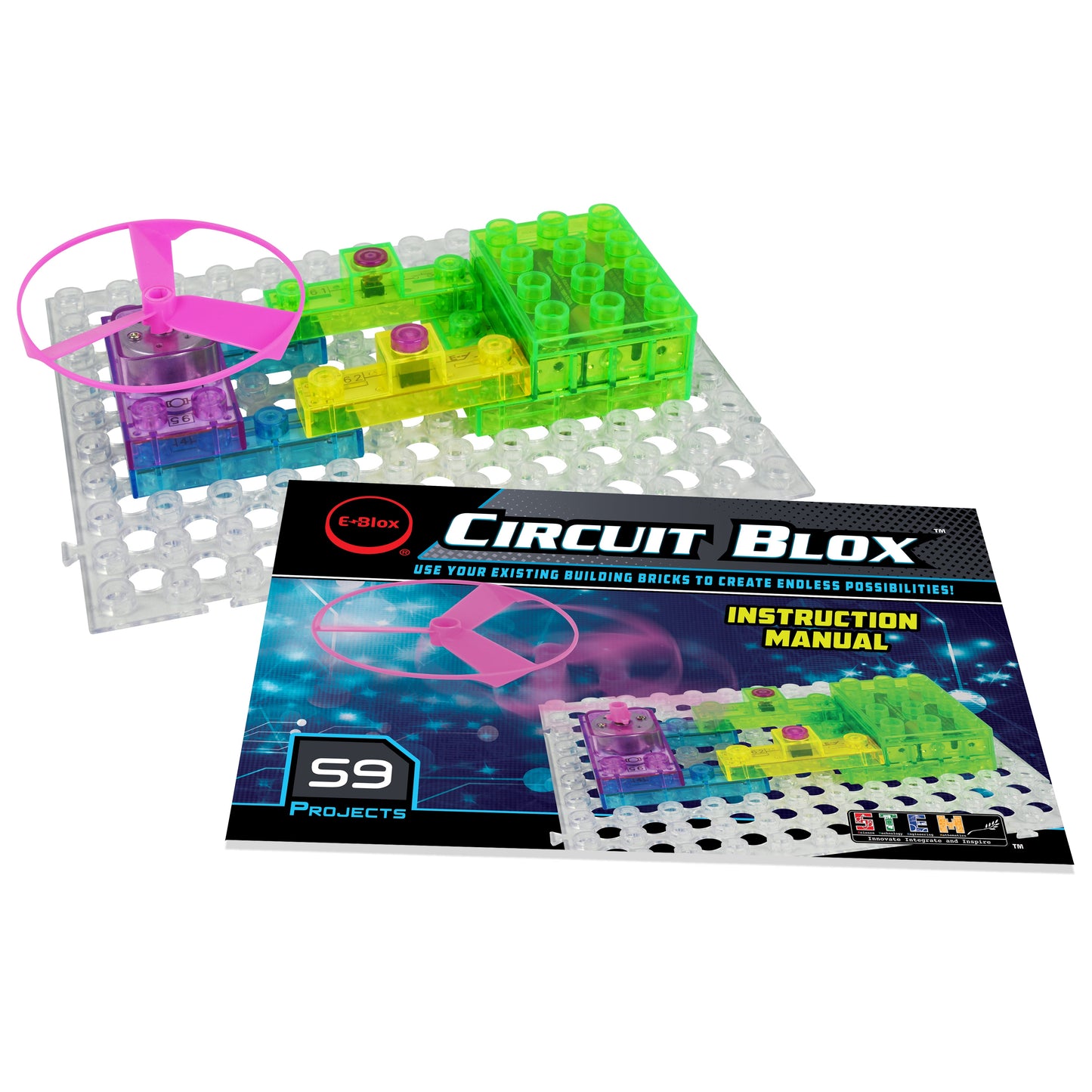 Circuit Blox™ 59 - E-Blox® Circuit Board Building Blocks Toys by E-Blox, Inc.