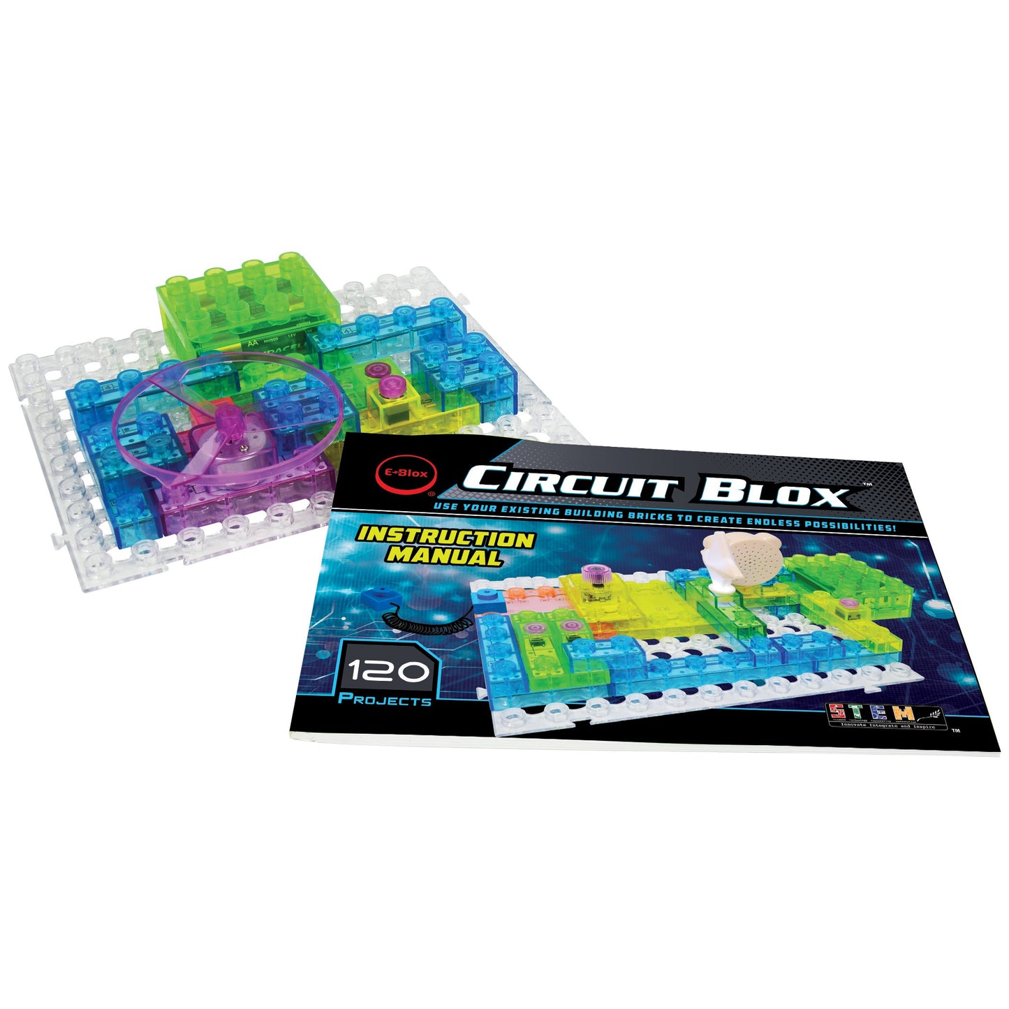 Circuit Blox™ 120 - E-Blox® Circuit Board Building Blocks Toys for Kids by E-Blox, Inc.