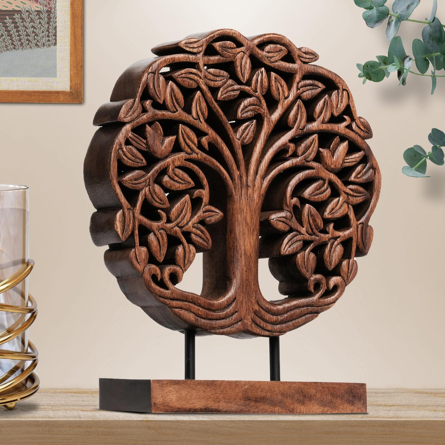 Trezevant Tree of Life Wooden Sculpture - Medium by Decozen