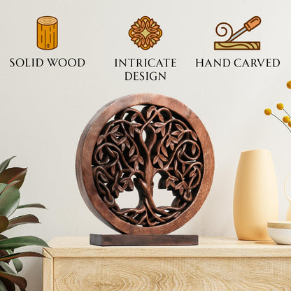 Travilah Tree of Life Wooden Sculpture - Large by Decozen