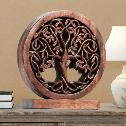 Travilah Tree of Life Wooden Sculpture - Medium by Decozen