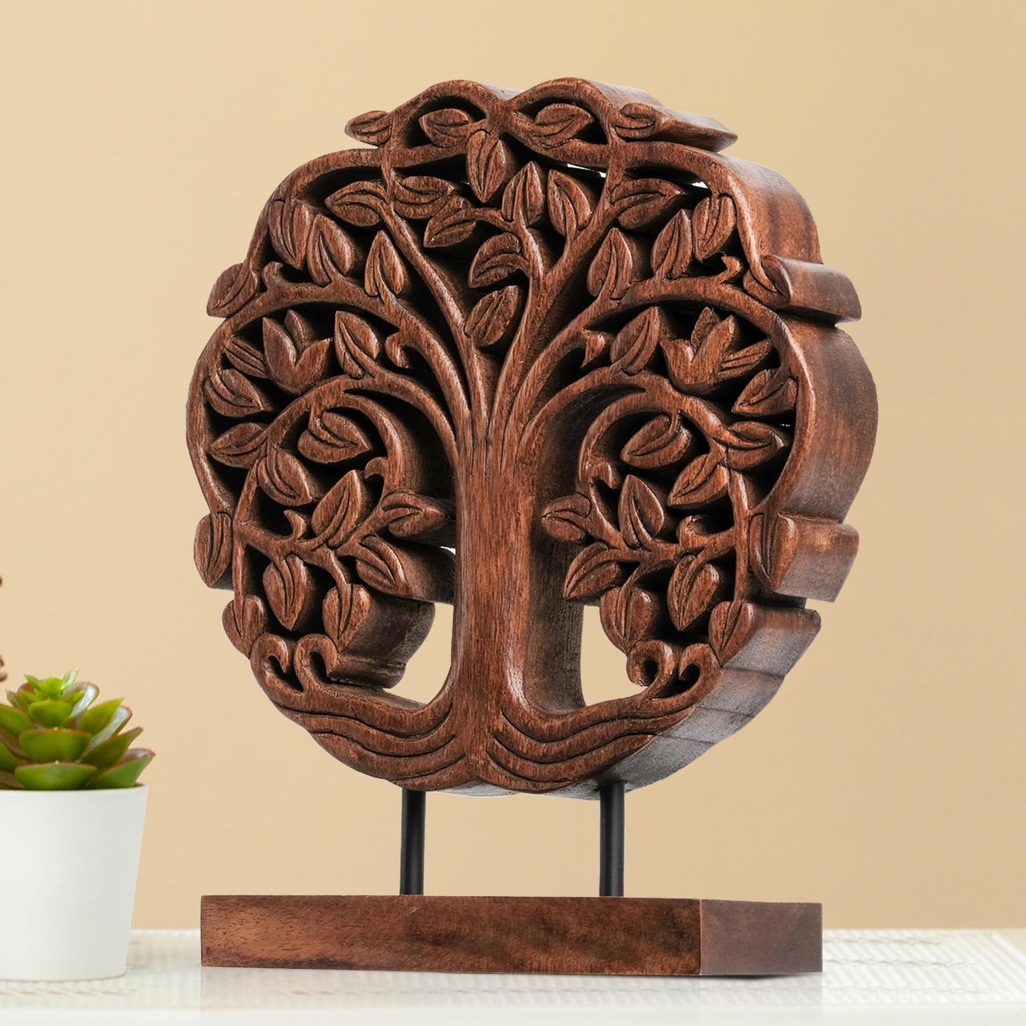 Trezevant Tree of Life Wooden Sculpture - Medium by Decozen