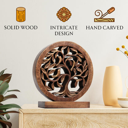 Trevose Tree of Life Wooden Sculpture - Large by Decozen