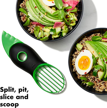 3-in-1 Avocado Slicer - Green #ns23 _mkpt by Js House