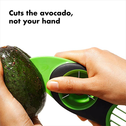 3-in-1 Avocado Slicer - Green #ns23 _mkpt by Js House