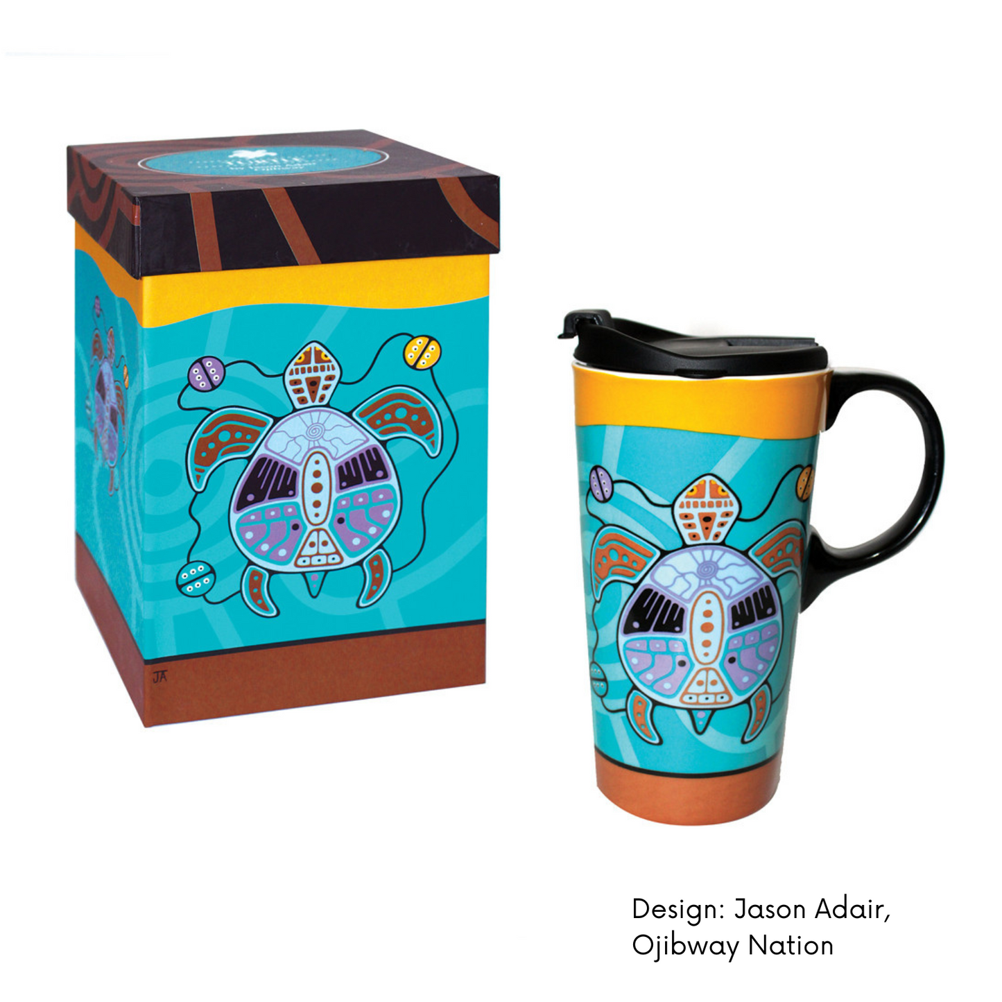 Travel Mug w/ Contemporary Indigenous Design by Made By Humans