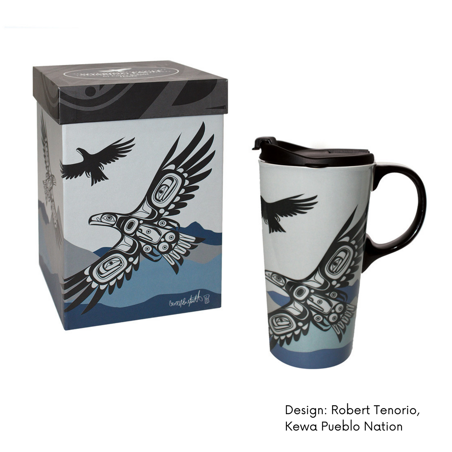 Travel Mug w/ Contemporary Indigenous Design by Made By Humans