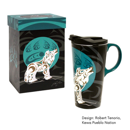 Travel Mug w/ Contemporary Indigenous Design by Made By Humans