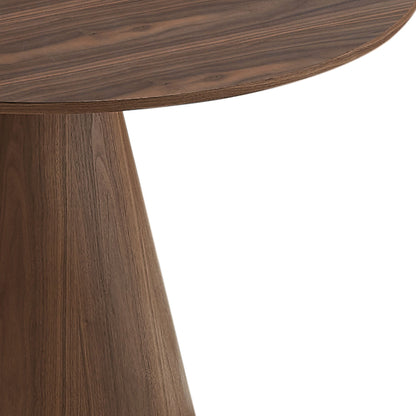 Round Modern Walnut Dining Table by Blak Hom