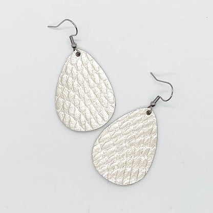 1.5" Platinum Python Itty Bitties -Earrings by Doohickies Wholesale