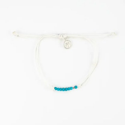 Sundays Beaded Bracelet - White by Fashion Hut Jewelry