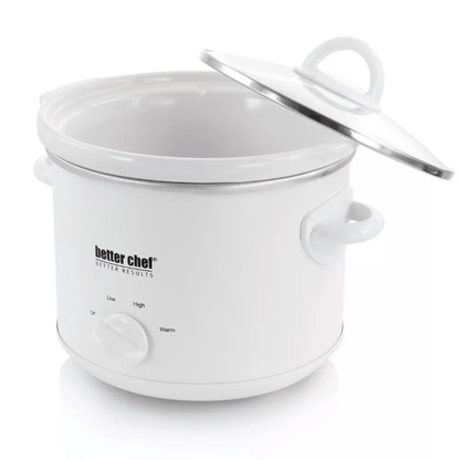 Better Chef 3-Quart Round Stone Cooker with Removable White Crock by Jupiter Gear Home