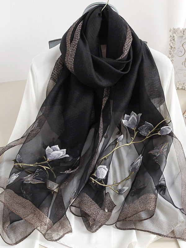 Original Embroidered Split-Joint Shawl&Scarf by migunica