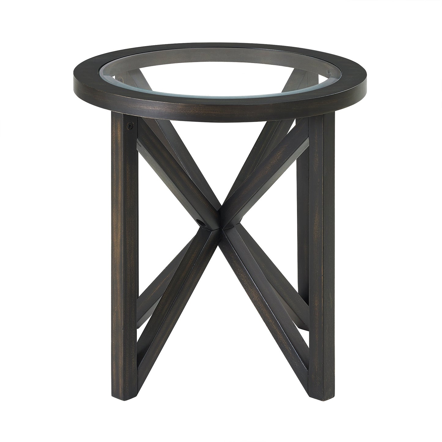 Modern Simple Tempered glass Side Table by Blak Hom