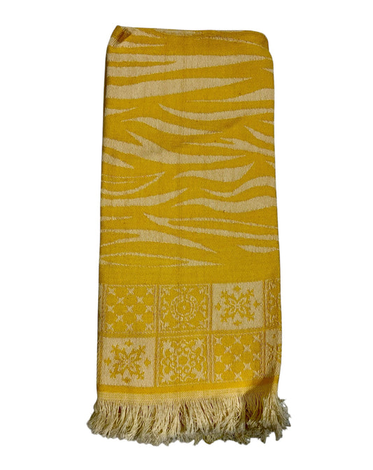 Yellow Printed Towel by Colorado Threads Clothing