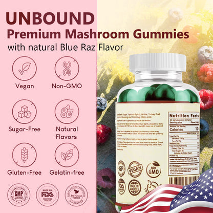 Unbound Turkey Tail Mushroom Gummies by Live Unbound