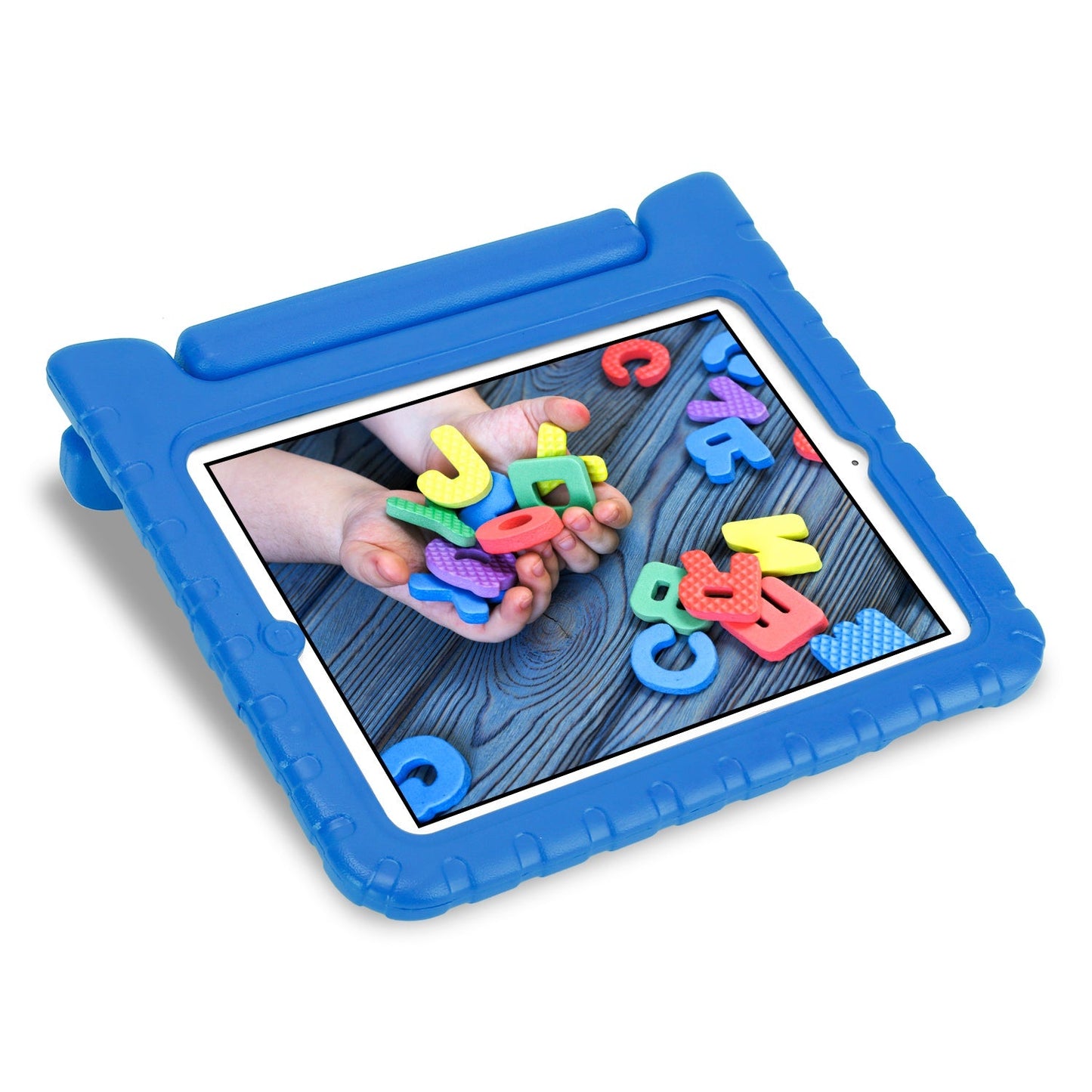 Protective Case Fit For iPad 2 3 4 Shockproof Hard Kid Tablet PC Protection Cover W/ Foldable Handle - Blue by VYSN