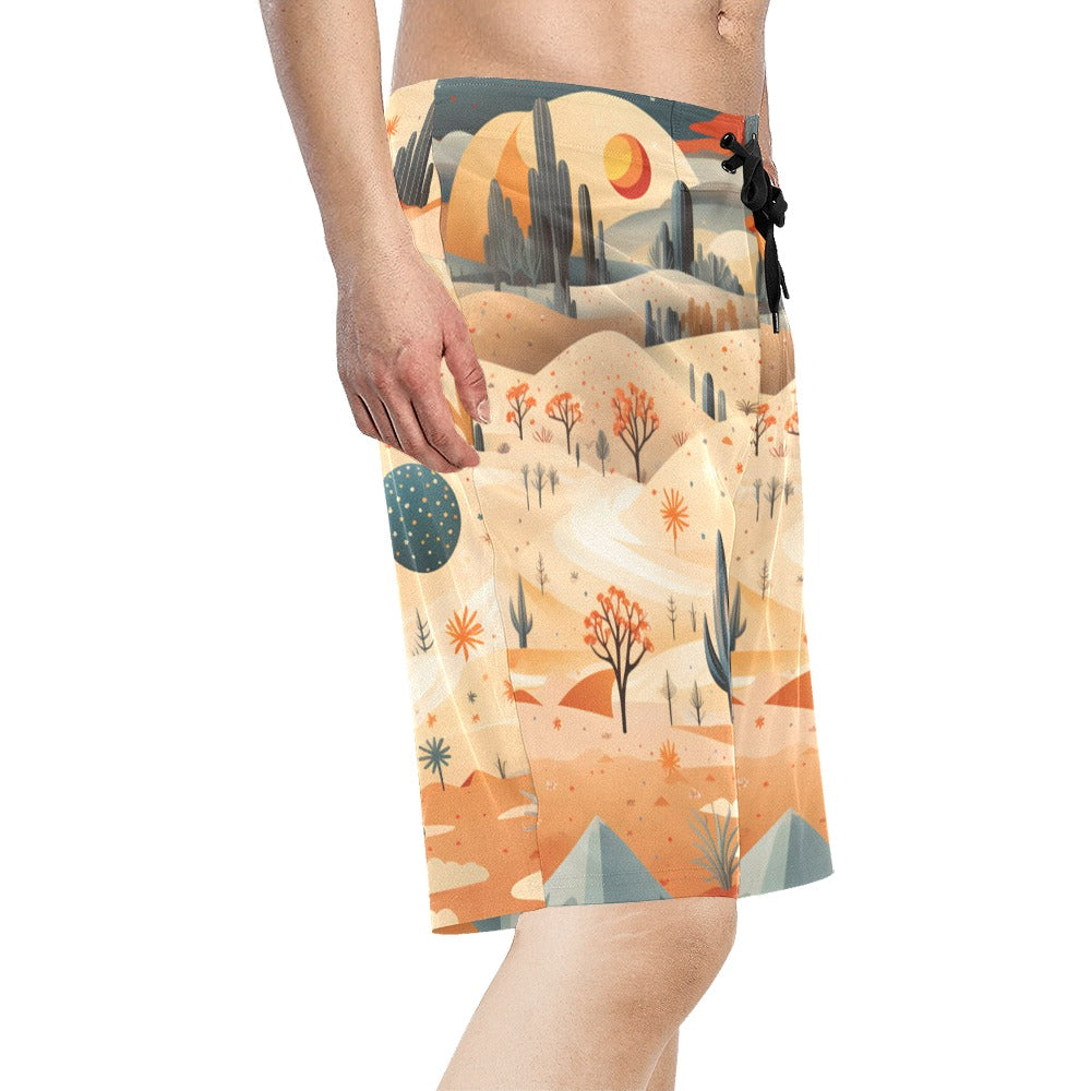 Southwestern Desert Men's Beach Board Shorts by Baha Ranch Western Wear