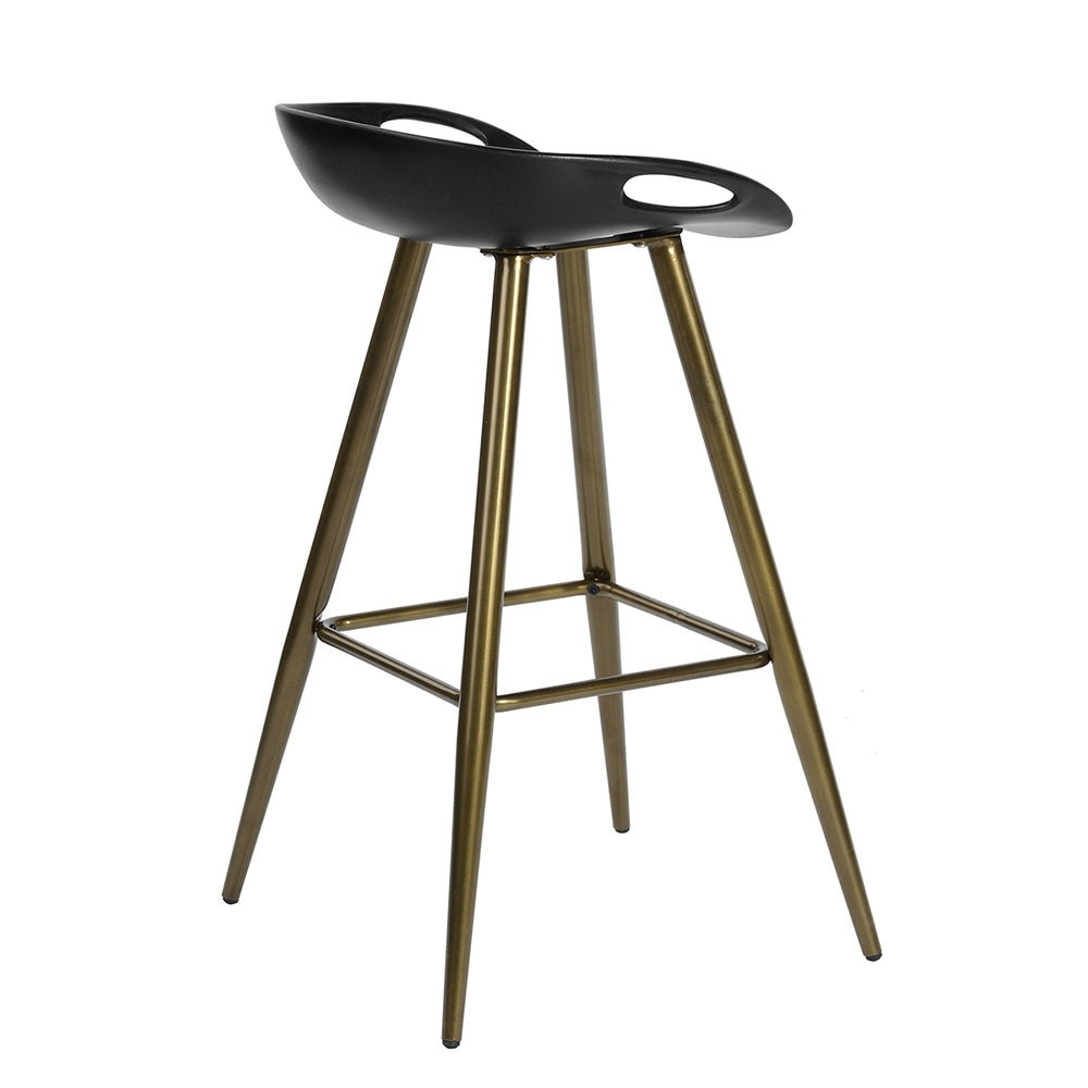 Bak Bar & Counter Stool (Set of 2) - Black & Gold