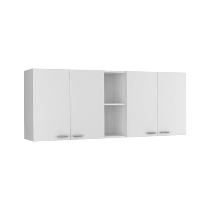 Wall Cabinet Ontario, Double Door, White Finish