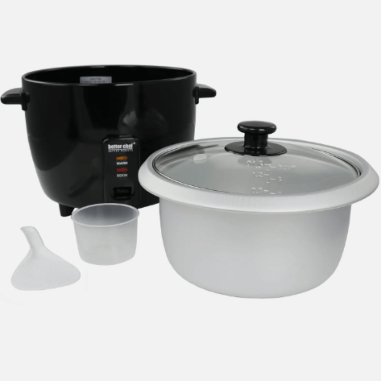 Better Chef 8-Cup - 16-Cup Cooked - Rice Cooker with Measuring Cup and Paddle by Jupiter Gear Home