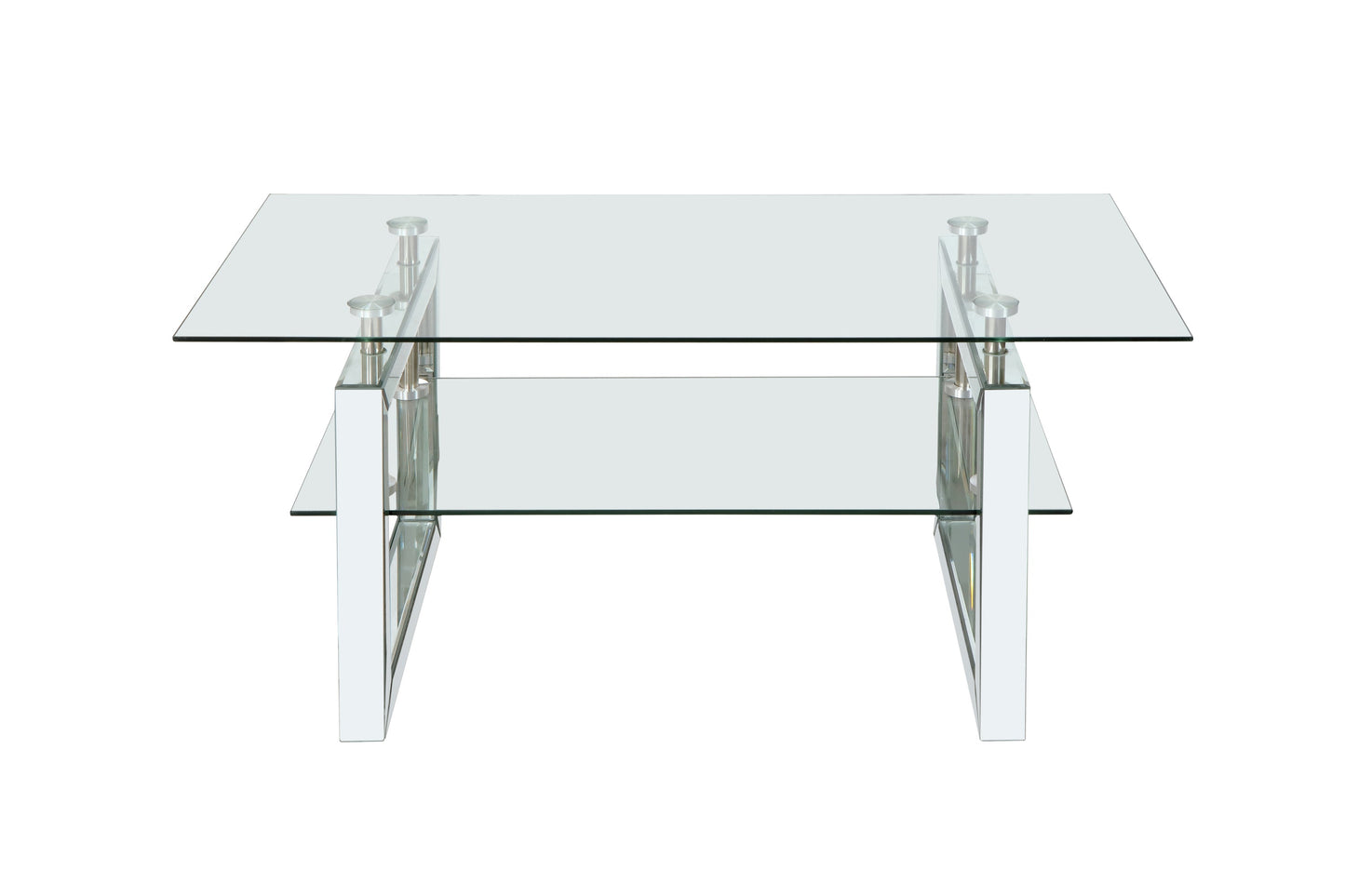 Transparent Tempered Glass Coffee Table by Blak Hom