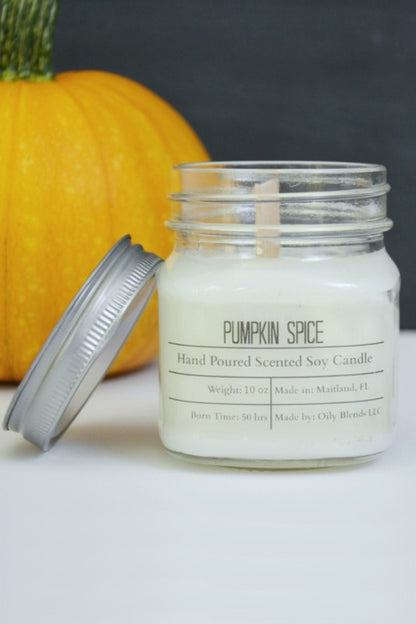 Fall Scented Candles - 50 Hour Burn Time Soy Wax