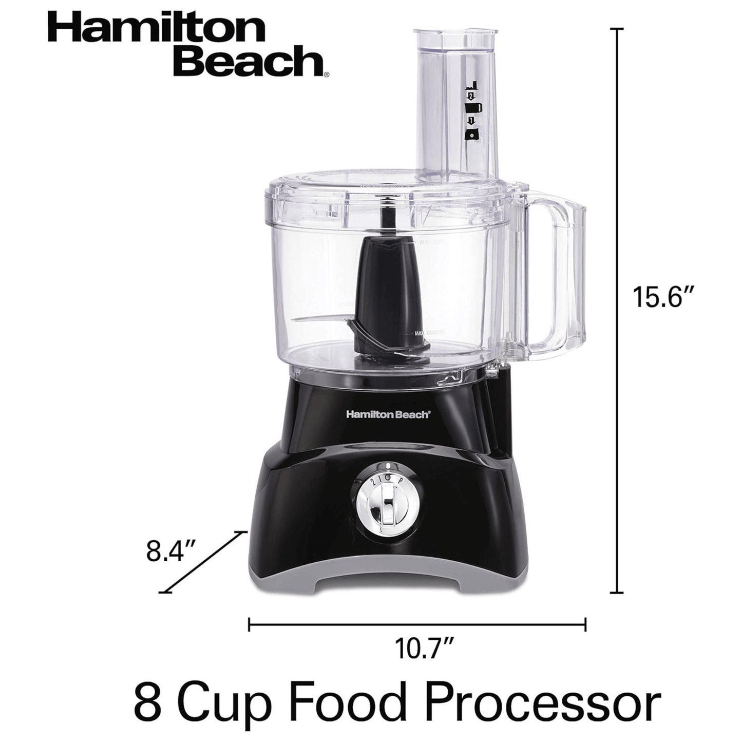 Hamilton Beach 8-Cup 2-Speed Food Processor with Compact Storage by Jupiter Gear Home