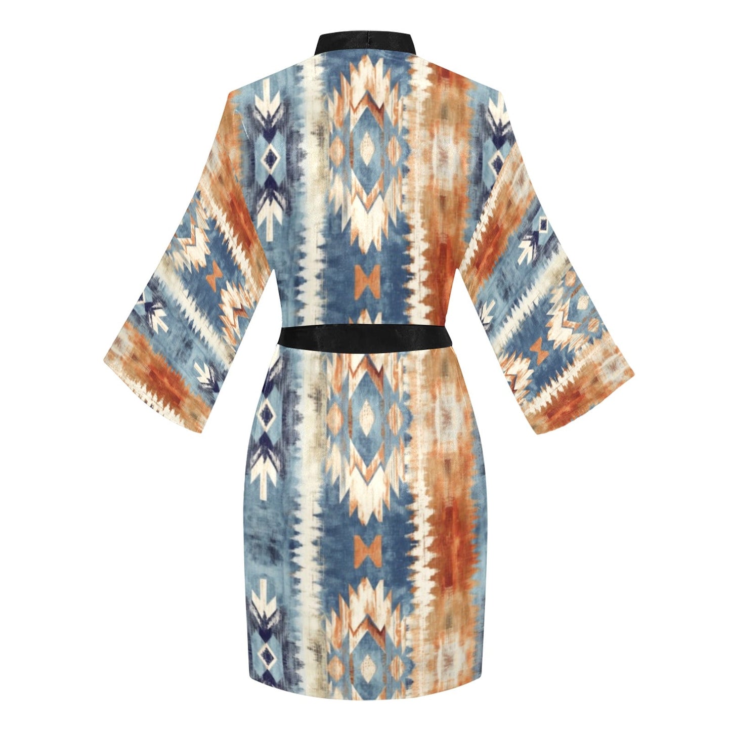 Blue Aztec Women's Lounge Kimono Robe by Baha Ranch Western Wear