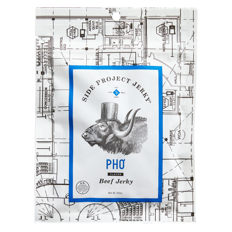 Side Project Jerky - 'Pho Flavored' Beef Jerky (2OZ) by The Epicurean Trader