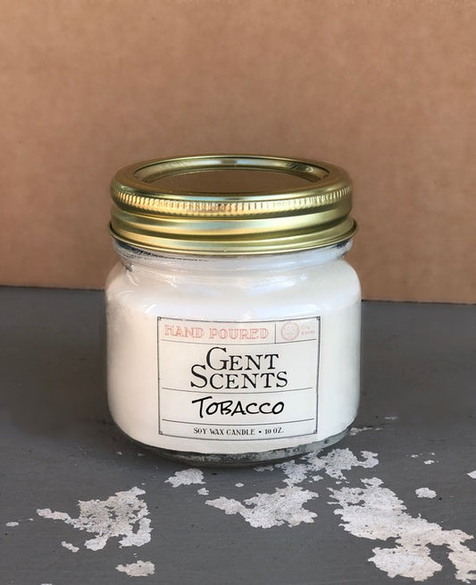 Tobacco Men's Soy Wax Hand Poured Candle