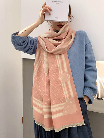 Original Warm Print Shawl&Scarf by migunica