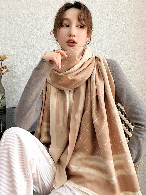 Original Warm Print Shawl&Scarf by migunica