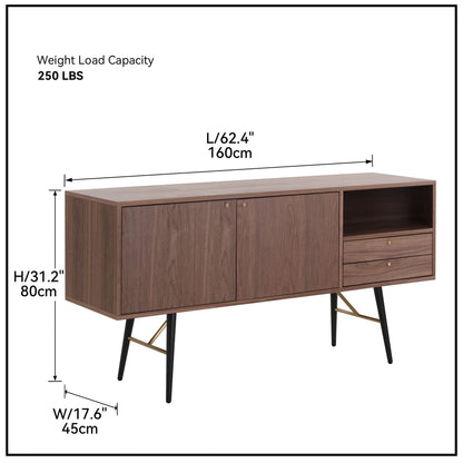 Modern Sideboard TV Stand with 2 Door and 2 drawers by Blak Hom