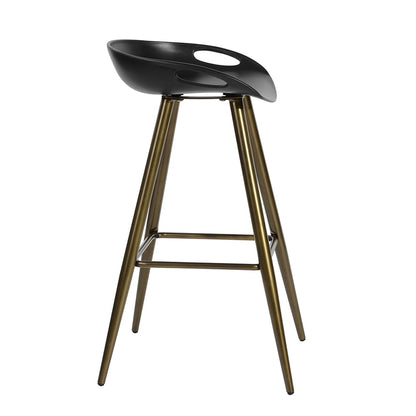 Bak Bar & Counter Stool (Set of 2) - Black & Gold