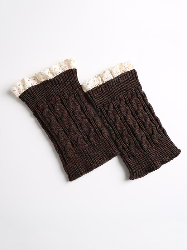 Original Creation Keep Warm Hollow Jacquard Leg Warmers Accessories by migunica