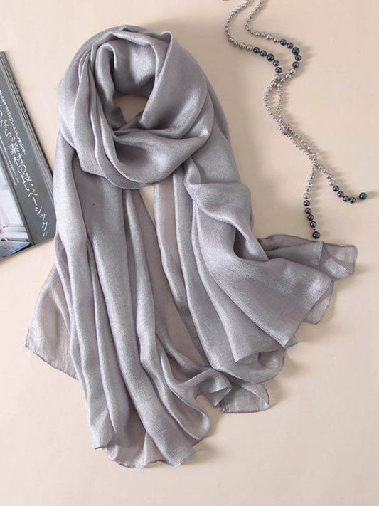 Wrap Keep Warm Solid Color Sun Protection Scarf by migunica