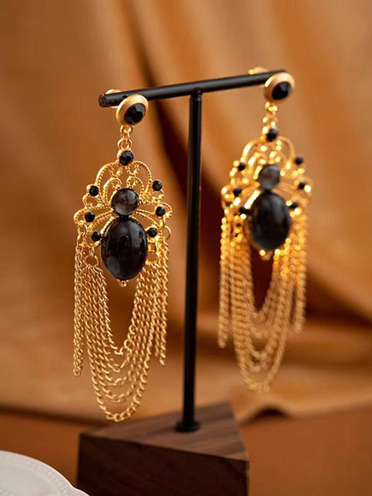 Vintage Tasseled Drop Earrings by migunica